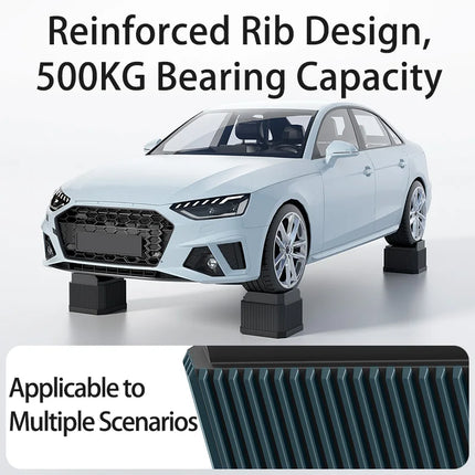 Adjustable Height Furniture Risers - High Load - Bearing, Triple Anti - Slip for Sofa, Bed & Desk