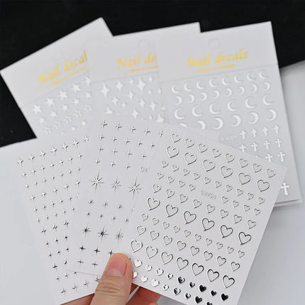 3D Nail Art Stickers 6-Sheets