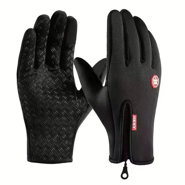Winter Touchscreen Cycling Gloves - Warm Waterproof Gloves for Cycling & Skiing
