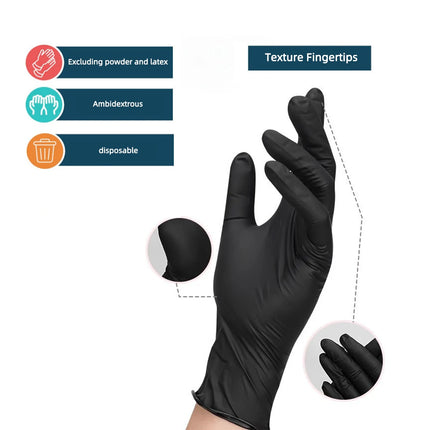 Disposable Gloves - 10/20/50/100 PCS Black Household Gloves
