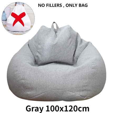 Large Bean Bag Chair Cover - Modern Lazy Sofa (Cover Only)
