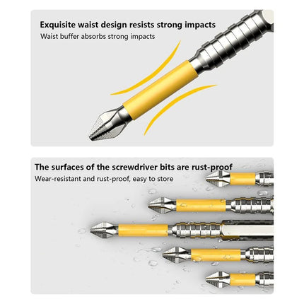 PH2 Magnetic Screwdriver Bits Set - Non-Slip Hardness Drill Bits 25-150mm