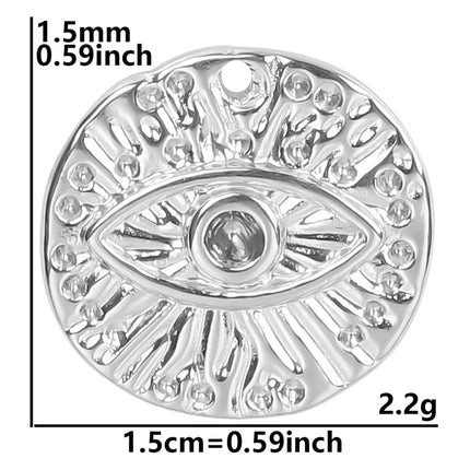 Stainless Steel Celestial Charms - Heart Sun Moon Star Pendants for DIY Jewelry (5pcs)