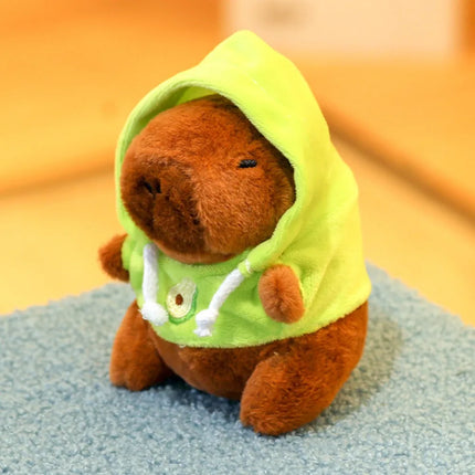 Capybara Plush Toy with Wings Hoodie - 12cm Kawaii Stuffed Animal