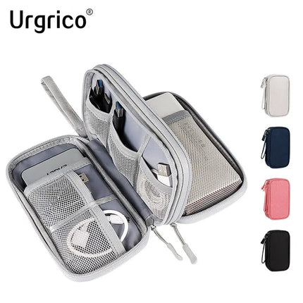 Waterproof Cable Organizer Bag - Travel Storage Case for Chargers & Cords