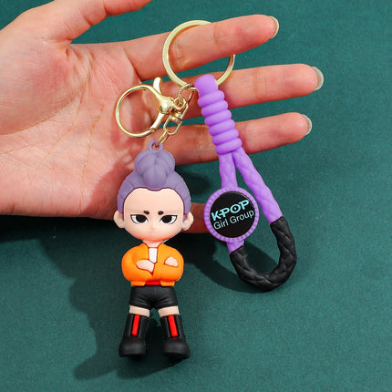 KPOP Demon Hunters Tiger Keychain - Harajuku Style PVC Figure