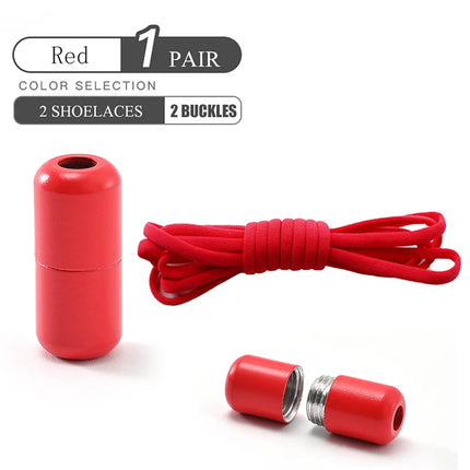 Elastic No-Tie Shoelaces - Semicircle Lock Laces for Kids & Adults