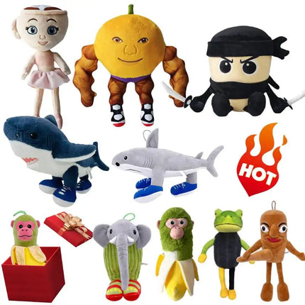 Tung Sahur Plush Toy - Soft Stuffed Pillow Doll with Sound