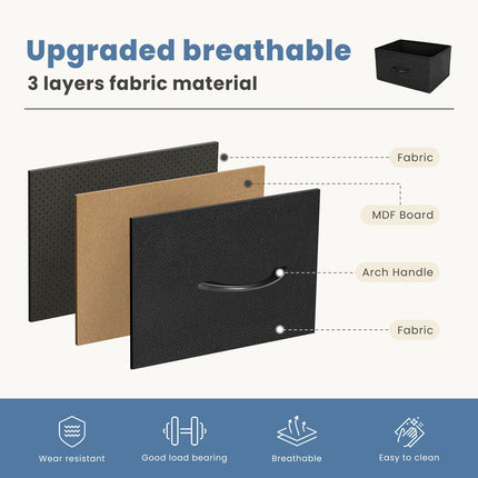 Fabric Dresser with 7 Drawers - Bedroom Storage Organizer