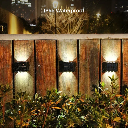 Solar LED Outdoor Wall Lamp - Waterproof Dusk to Dawn Light