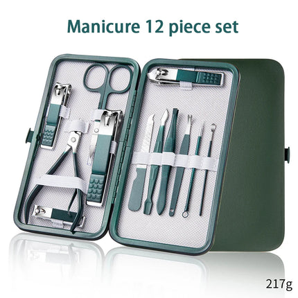 Professional 6-9 pc Manicure Set With Leather Case