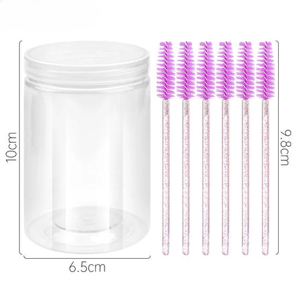 Bottled 50-pcs Disposable Eyelash Extension Mascara Wand