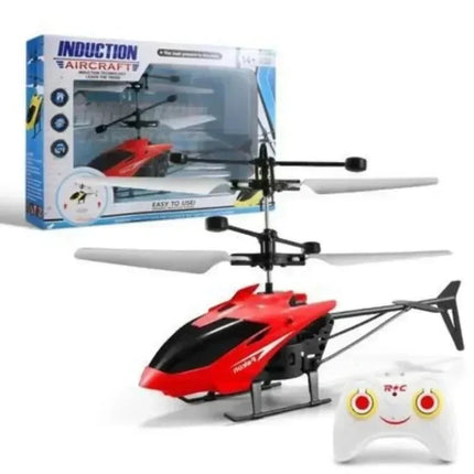 Mini RC Helicopter Drone - Rechargeable Hand-Controlled Flying Toy