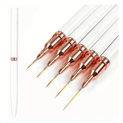 Professional Nail Art Manicure Liner Brushes, 5-pc Set