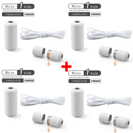 Elastic No-Tie Shoelaces - Semicircle Lock Laces for Kids & Adults