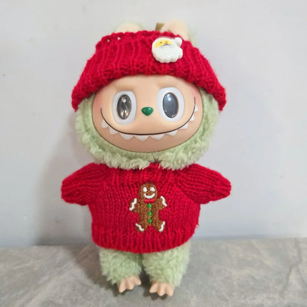 Labubu Christmas Outfit Set - 15-17cm Holiday Accessories