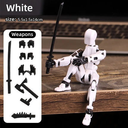 Multi-Jointed Poseable Robot Figure - 3D Printed Action Toy 5.5"