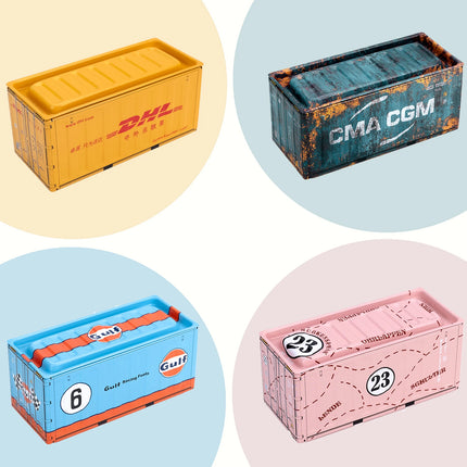 Mini Iron Storage Box - Vintage Desktop Container