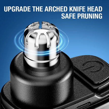 Portable Mini LED Display Nasal Hair Trimmer with Type-C Charging