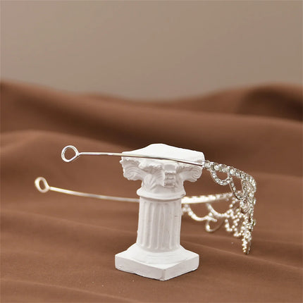 Mini Crystal Crown Hair Comb - Rhinestone Pearl Tiara for Girls