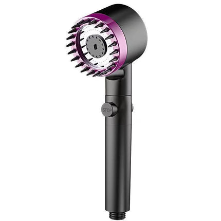 Handheld Shower Head Filter 3 Modes High Pressure Massage Spa Water Saving with ON/OFF Switch for Bathroom