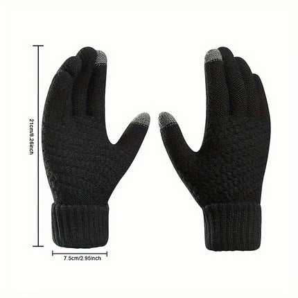 Winter Touchscreen Gloves - Warm Waterproof Skiing Gloves for Men & Women