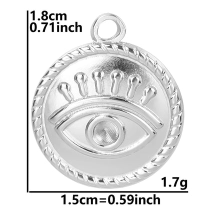 Stainless Steel Celestial Charms - Heart Sun Moon Star Pendants for DIY Jewelry (5pcs)