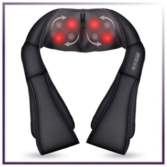 Neck & Shoulder Massager with Heat – Shiatsu Deep Tissue Relief